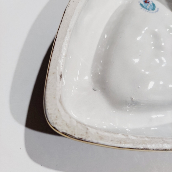 Vintage midcentury Capodimonte Italy cherub ashtray Italian porcelain ashtray - Picture 8 of 13